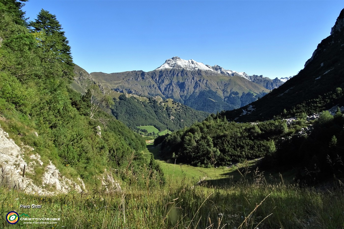 13 Risalendo la verde valletta per i Piani di Bobbio per scorciatoie.JPG